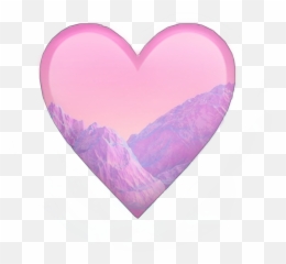 Emoji Heart Mountain Love Sticker By Idk,Emoji Mountain Mountain
