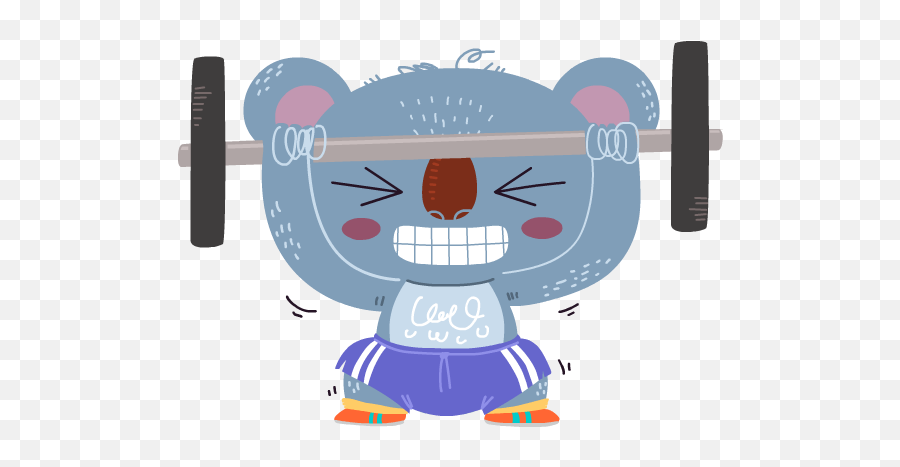 Koala Emoji For Ree On Behance - Koala In The Gym,Koala Emoji Png