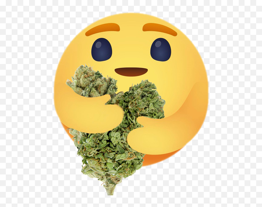 A Better Version Of The Care Reaction - Lovely Sticker Emoji,Weed Life Emoticon