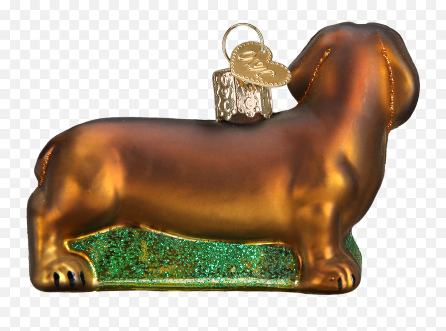 Dachshund Glass Ornament 2 18 X 3 18 Emoji,Dachshund Emoticon Facebook