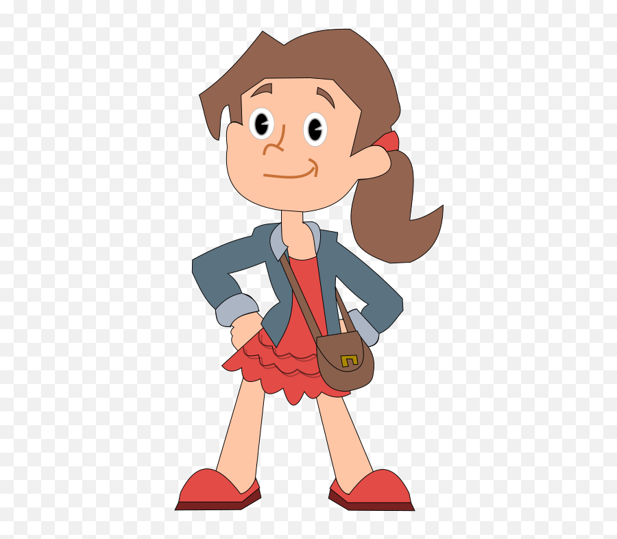 Cartoon Girl Transparent Background Clipart - Full Size Cartoon Girl Transparent Background Emoji,Emoji Pajamas For Girls