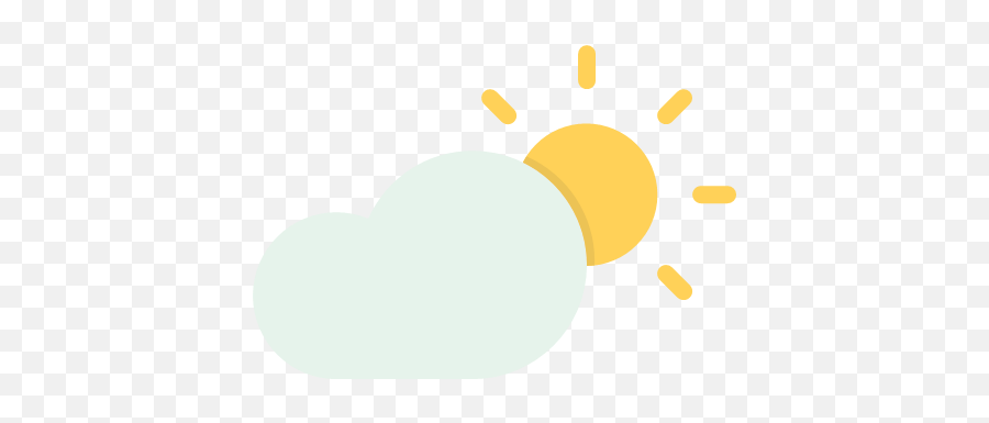 Cloudy Day Forecast Sun Sunny Weather Icon - Spring Emoji,Weather Icon Emoji