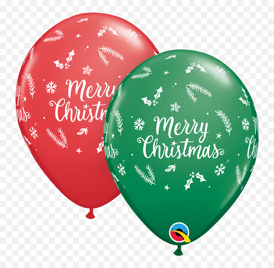 25 X 11u0027u0027 Christmas Evergreen Qualatex Latex Balloons U2014 Edu0027s - Merry Christmas Balloon Qualatex Emoji,Emoji Party Supplies