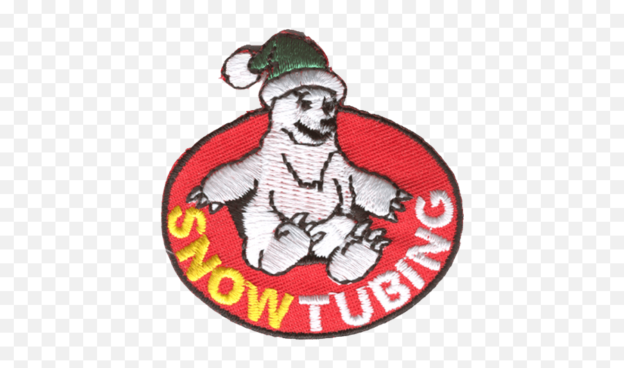 Snow Tubing Embroidered Patch By E - Patches U0026 Crests Emoji,Snow Text Emoji