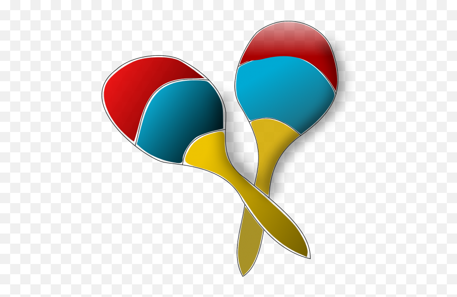 Maracaspercussionsinstrumentmusicblue - Free Image From Emoji,Emoji With Maracas