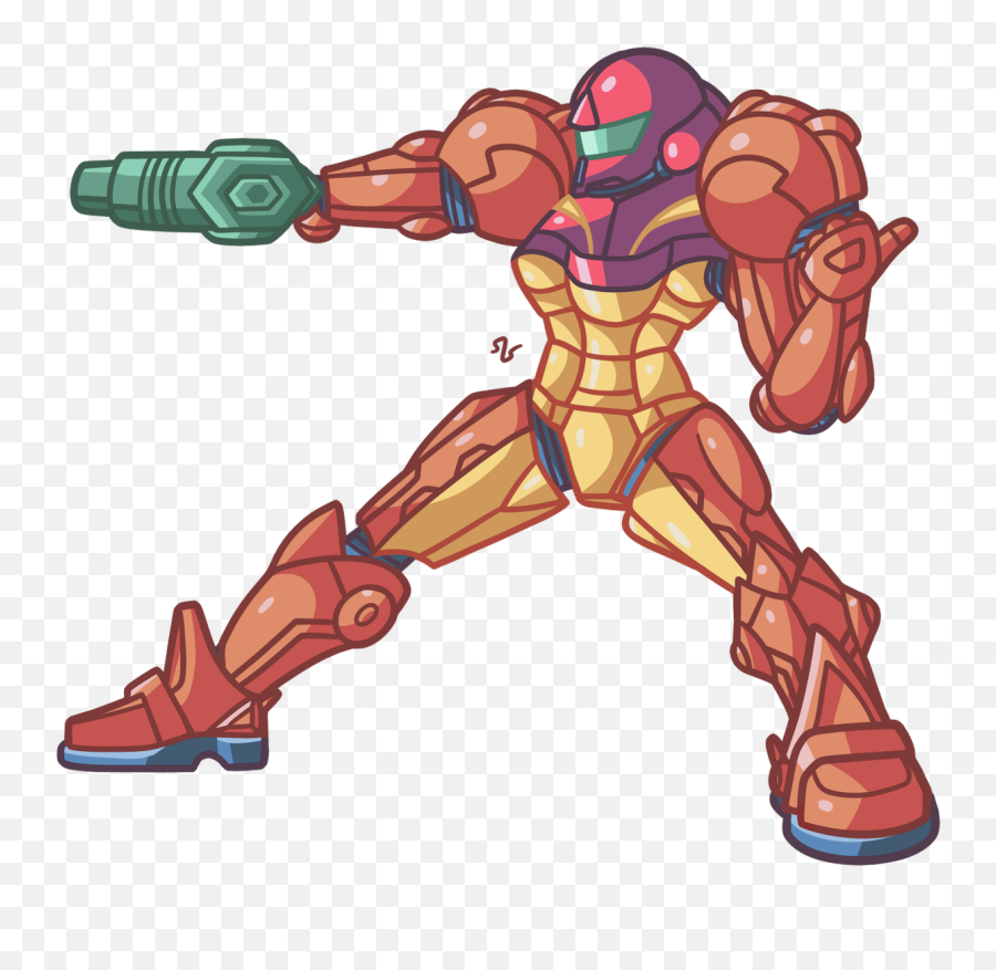 Samus Samusaran Girl Metroid Sticker - Samus Aran Super Metroid Emoji,Metroid Emoji