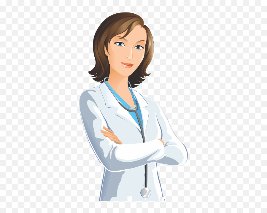 Nursing Clipart Woman Doctor Nursing - Cartoon Transparent Background Png Clipart Cartoon Physician Png Emoji,Female Doctor Emoji
