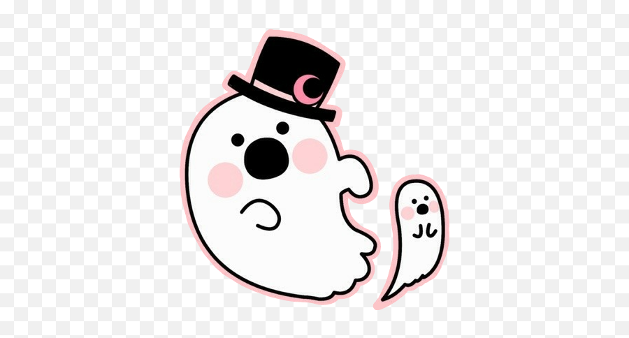 Halloween Ghost Sticker - Costume Hat Emoji,Ghost Emoji Hat