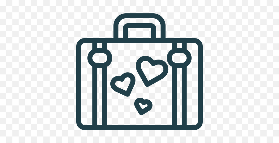 Honeymoon Travel Icon Of Line Style - Available In Svg Png Icon Emoji,Briefcase Emoji