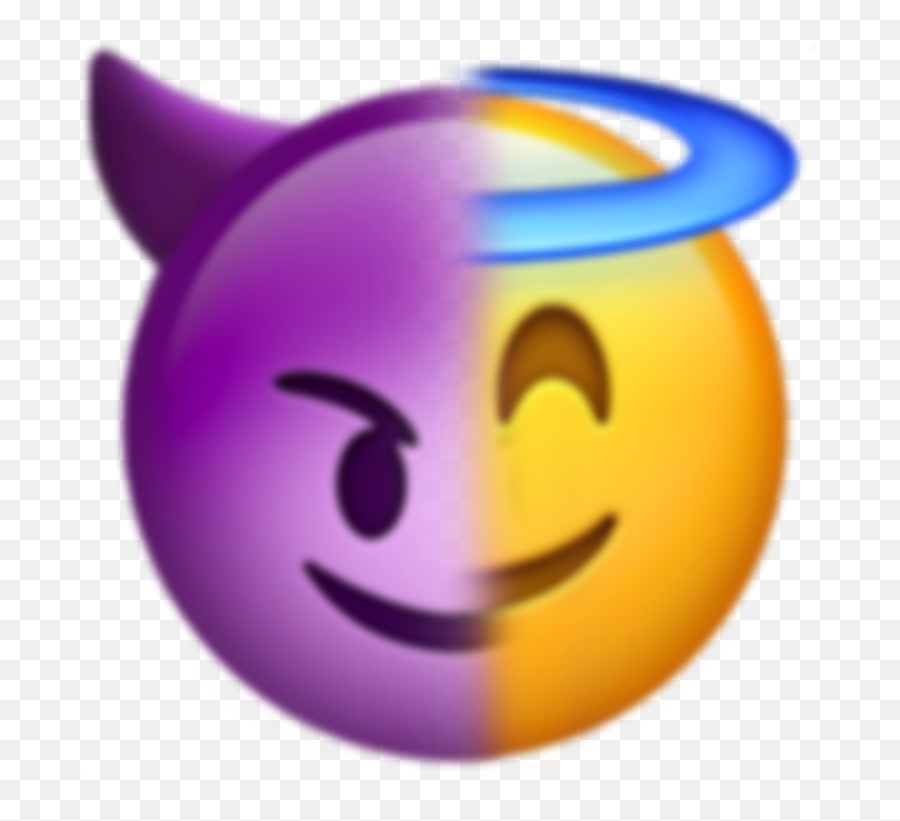Discover Trending Angels And Demons Stickers Picsart - Angel And Devil Emoji,Royals Emoji
