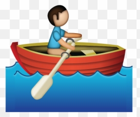 Download Man Rowing Emoji - Man In Boat Emoji,Sports Emojis