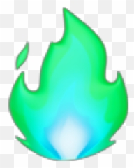 Iphone Fire Emoji Clipart - Green Fire Emoji,Fire Emoji