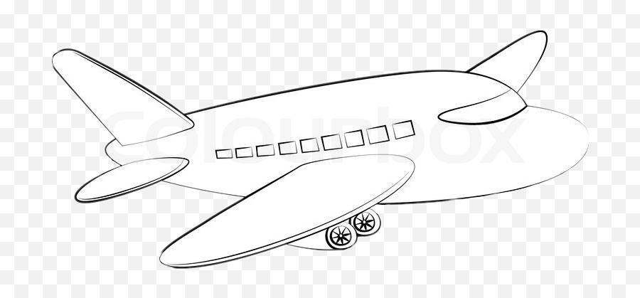 Popular And Trending Planes Stickers - Aircraft Emoji,Aviation Themed Emojis Lineart