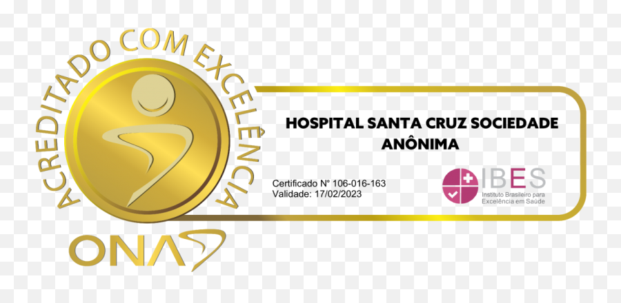 Hospital Santa Cruz Sociedade Anônima Foi Acreditado Com - Acreditado Com Excelência Emoji,Emoticon Paciente