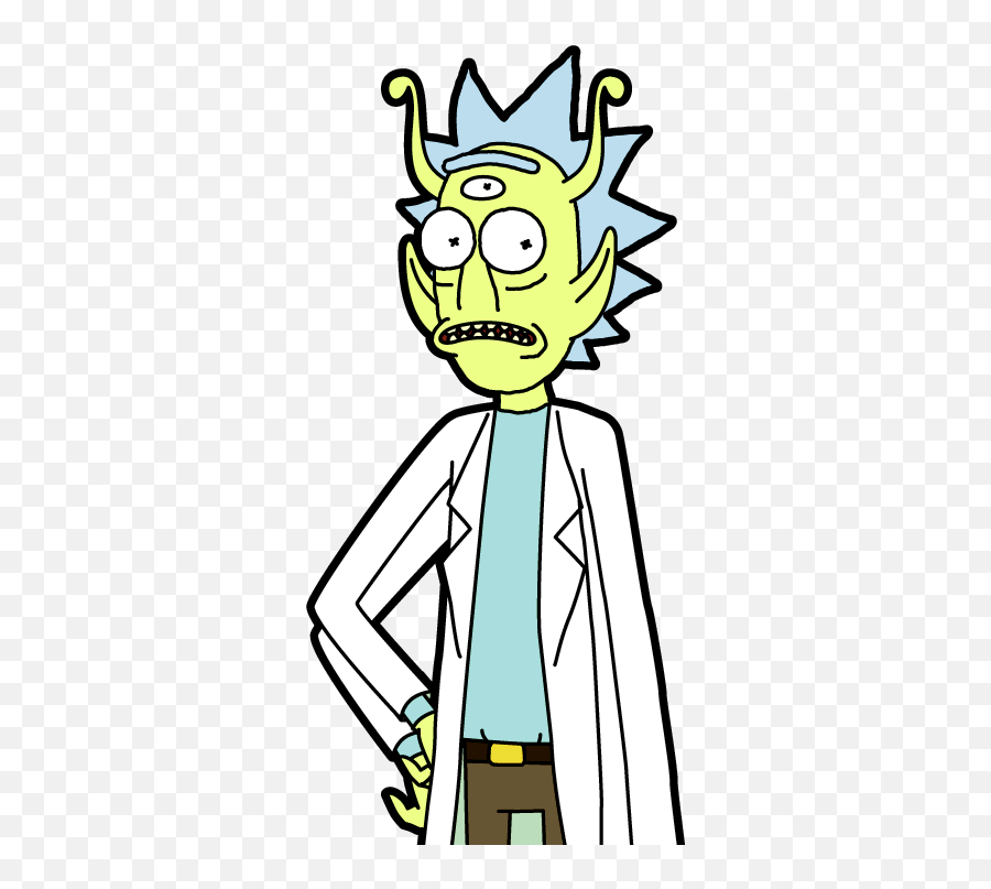 Alien Rick Rick And Morty Wiki Fandom - Rick Do Rick And Morty Png Emoji,Alien Whos Skin Changes Color With Emotion