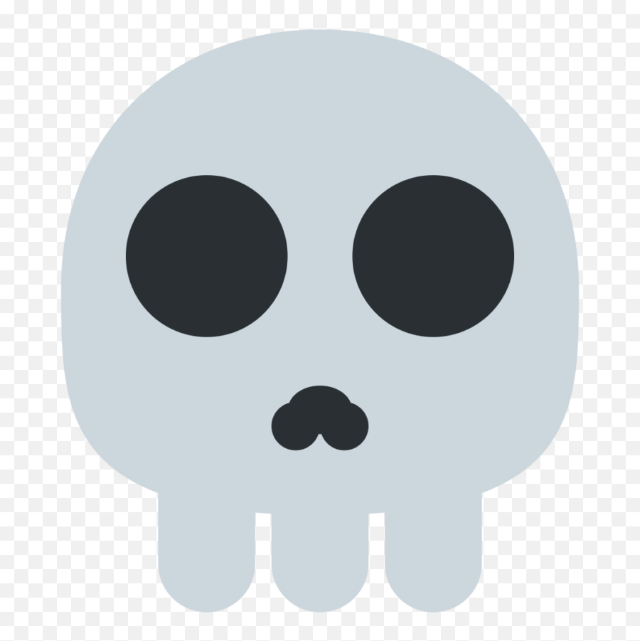Skull Emoji Clipart - Twitter Skull Emoji,Skull Face Emoji