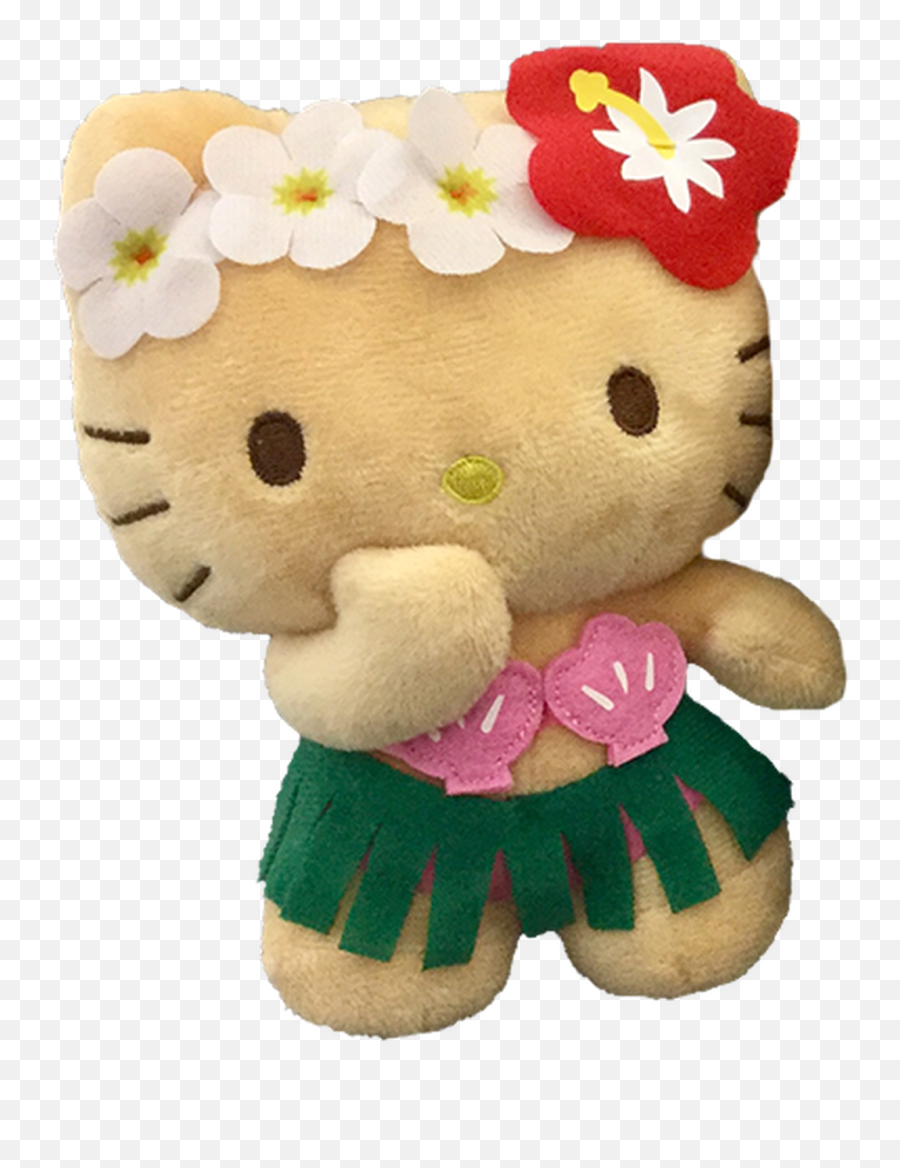 Hello Kitty Plush - Hawaiian Hello Kitty Plush Emoji,Emoticons With Hula Girls And Leis