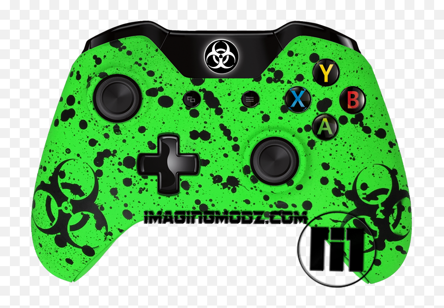 Green Biosplatter Xbox One Controller - Green Xbox One Controller Emoji,How To Put Emoji In Xbox Bio