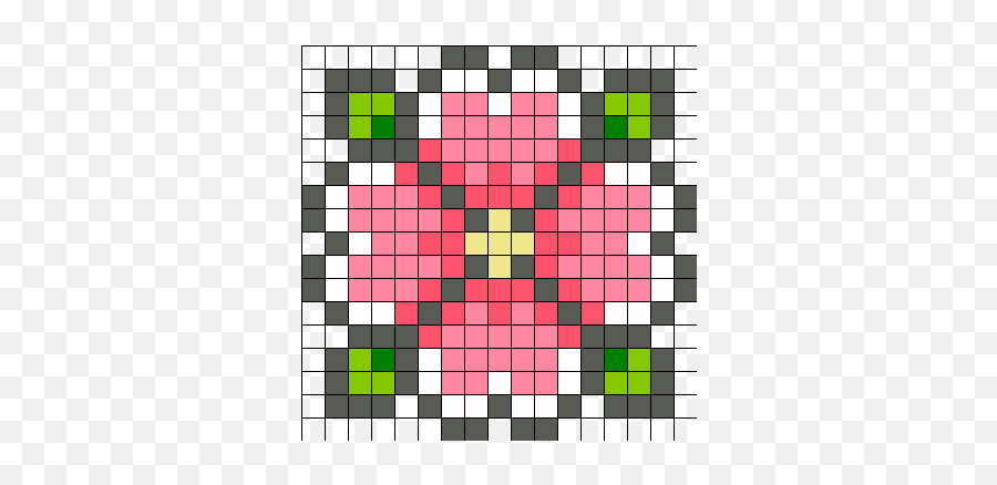 Pin On Perler Bead Patterns - Flower Pixel Art Emoji,Blt Emoji