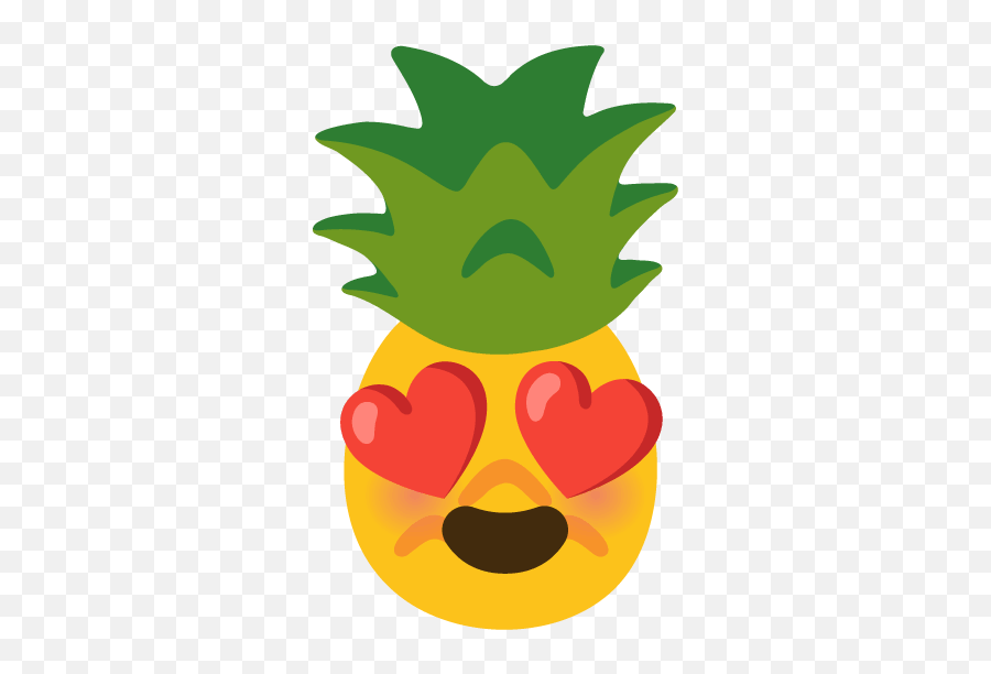 Ios - Pineapple Heart Eyes Emoji,100 Emoji Sheriff