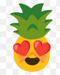 Ios - Pineapple Heart Eyes Emoji,100 Emoji Sheriff