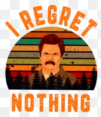 I Regret Nothing Parks And Recreation - Hair Design Emoji,Ron Swanson Not Good Emotions