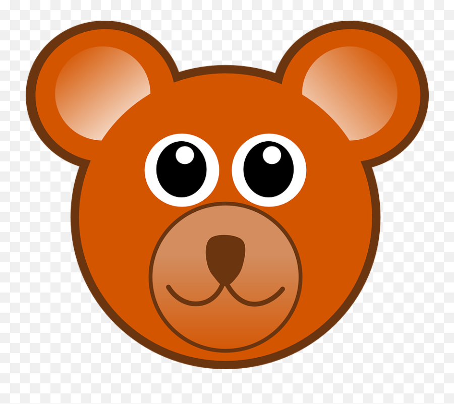 Gambar Beruang Brown - Bear Face Clipart Emoji,Desain Lampion Benang Emoticon