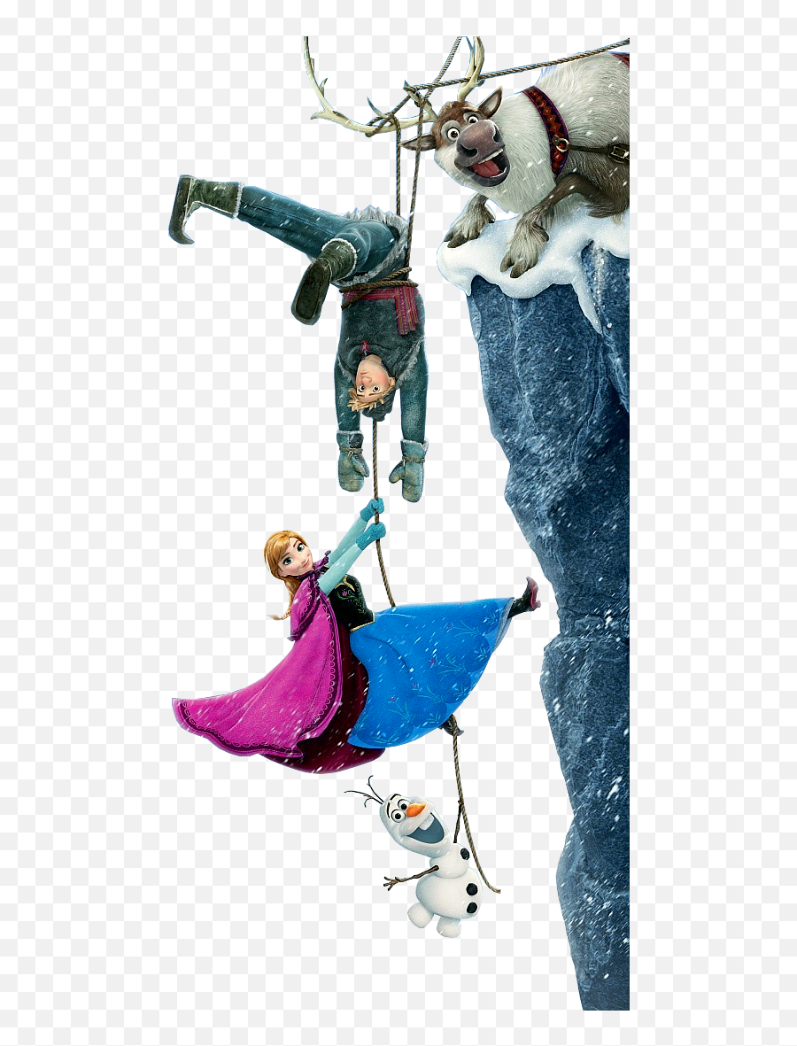 Anna Kristoff Olaf And - Elsa Anna Kristoff Olaf Sven Png Emoji,Elsa Ice Powers Emotions