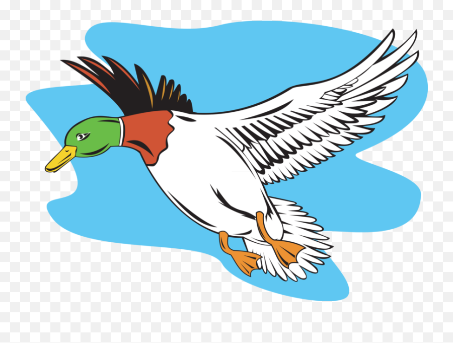 Mallard Duck Flying Shower Curtain - Duck Flying Cartoon Flying Mallard Duck Cartoon Emoji,Emoji Shower Curtain