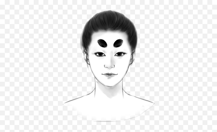 Tang Dynasty Eyebrow Trends - Hair Design Emoji,Eyebrows On Fleek Japanese Emotion