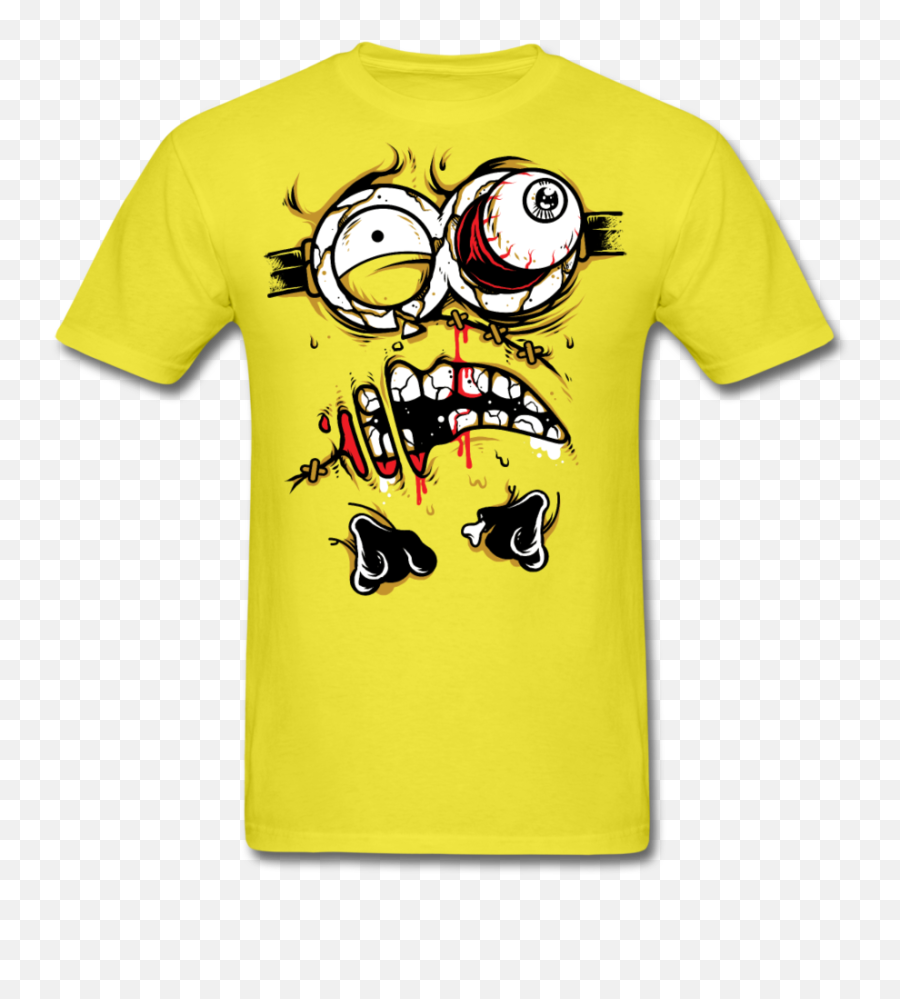 Zombie Minion - Menu0027s Tshirt T Shirt Emoji,Minion Emoticon