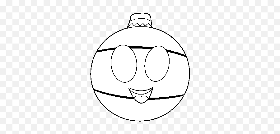 Christmas Tree Ball Coloring Page - Coloringcrewcom Dot Emoji,Christmas Tree Emoticon