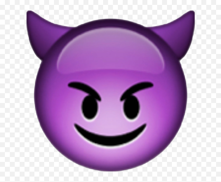 Smiley Devil Joyful Cunning On A Transparent Background Png Emoji,Feverish Emoticon