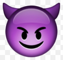 Smiley Devil Joyful Cunning On A Transparent Background Png Emoji,Feverish Emoticon
