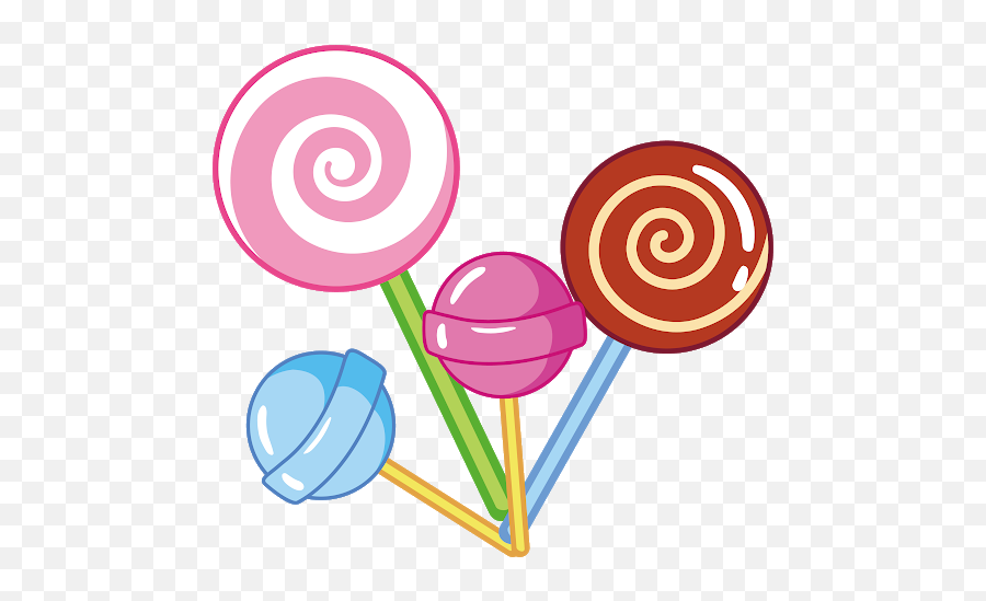 Strawberry Candy Lollipop Png Clipart Png Mart Emoji,Lollipops That Leave Emojis On Your Tongue