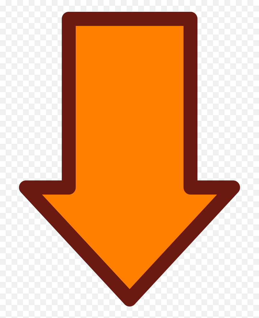 Orange Arrow Up Png Svg Clip Art For Web - Download Clip Emoji,Point Ddown Emoji
