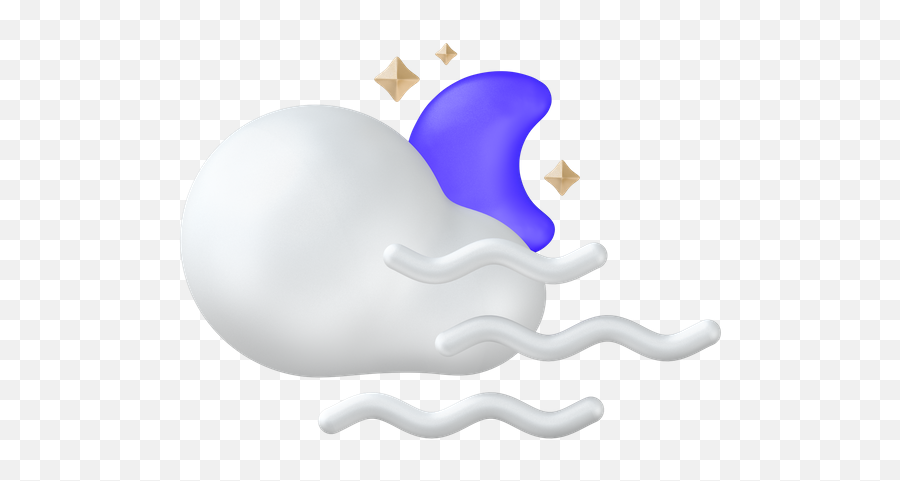 Premium Snow With Cloud 3d Illustration Download In Png Obj Emoji,Emoji Foggy Face
