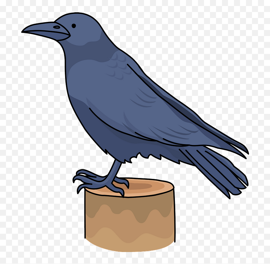 Crow Clipart - Crow Clipart Png Emoji,Raven Bird Emoji