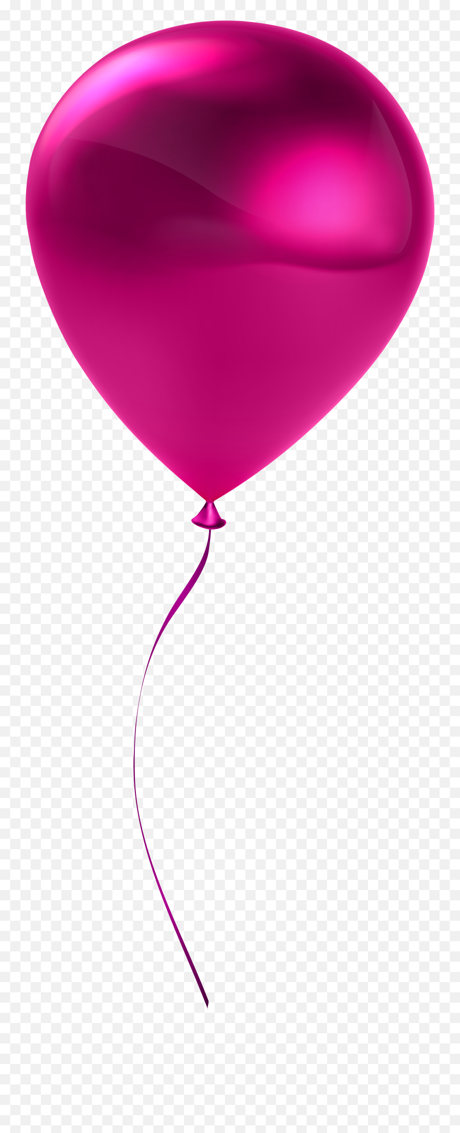 Pink Balloon Clipart Png Png - Single Balloon Clipart Png Emoji,Pink Heart Emoji Balloons