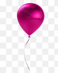 Pink Balloon Clipart Png Png - Single Balloon Clipart Png Emoji,Pink Heart Emoji Balloons