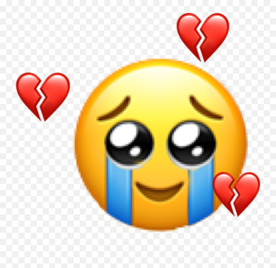 Broken Brokenhearted Emoji Smiley Sad Image By Unknow - Happy,6 Emoticon