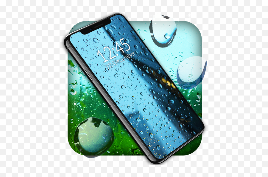 Rain Live Wallpaper Water Drops Wallpapers For Android - Download Wallpaper 3d Hd Tetesan Air Emoji,Water Droplets Emoji