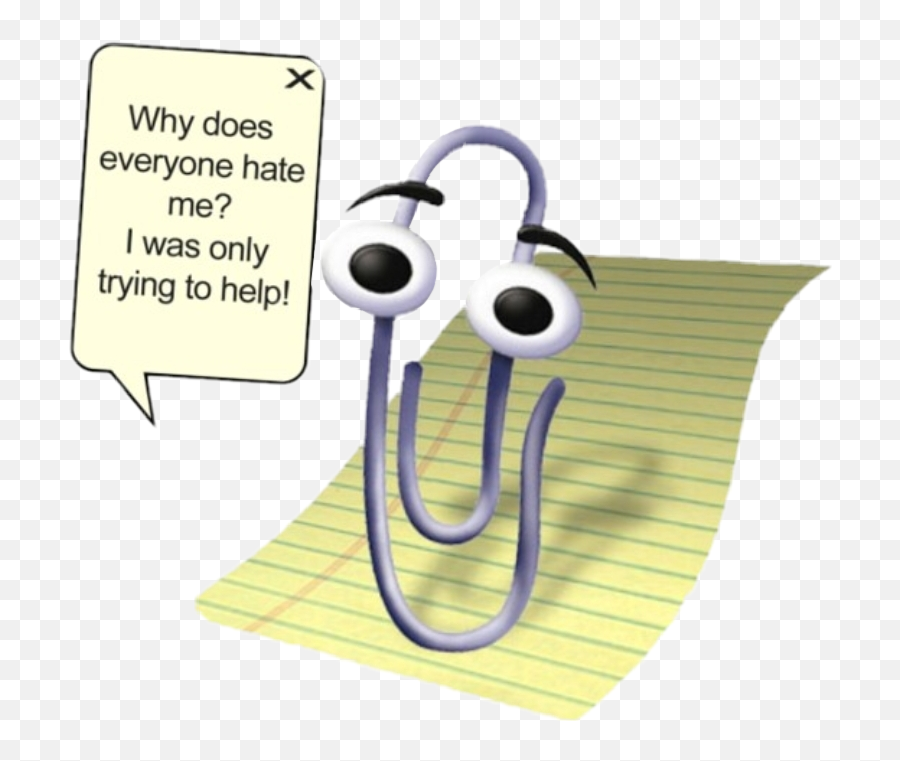 Microsoft Sticker By Haeli Cevette - Mitchell Clippy Track And Trace Emoji,Helper Emoji