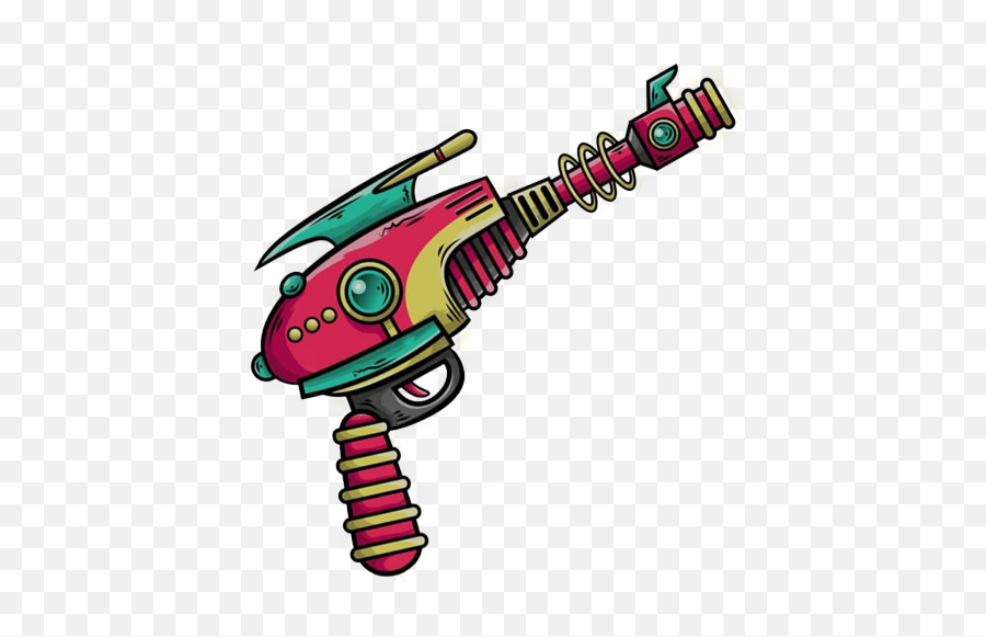 Stickergang Laser Gun Alien Sidearm - Girly Emoji,Laser Gun Emoji