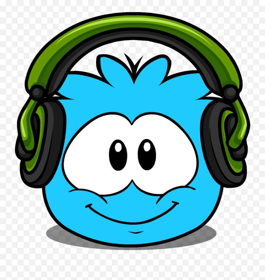 Headphones Puffle Hat Club Penguin Wiki Fandom - Red Puffle Emoji,Emojis With Headphones