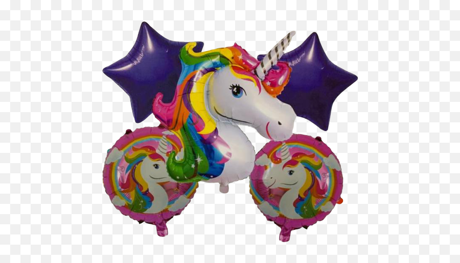 Decoracion De 15 Años - Página 2 De 2 Circus Fiesta Unicorn 5 Pcs Foil Balloon Birthday Emoji,Fiesta Sencilla De Emojis Para Ni?as