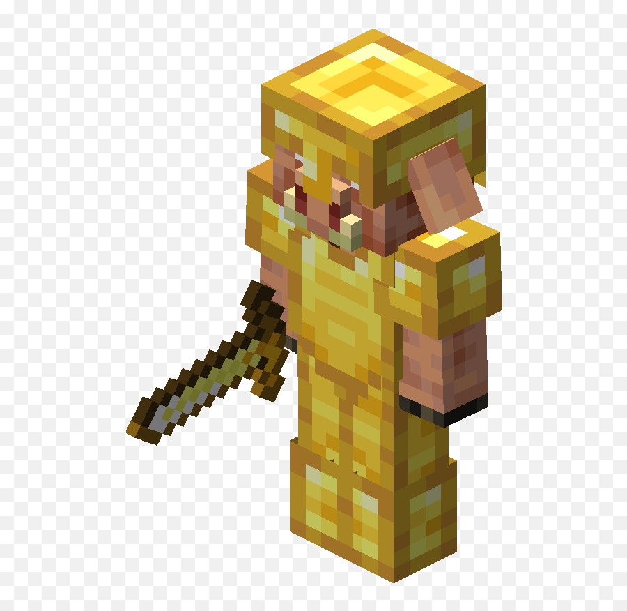 Piglin - Gold Armour Minecraft Emoji,Minecraft Emoticons Breaking Armor