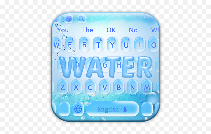 Blue Fresh Waterdrop Keyboard Theme - Dot Emoji,Emoticon Gota De Agua