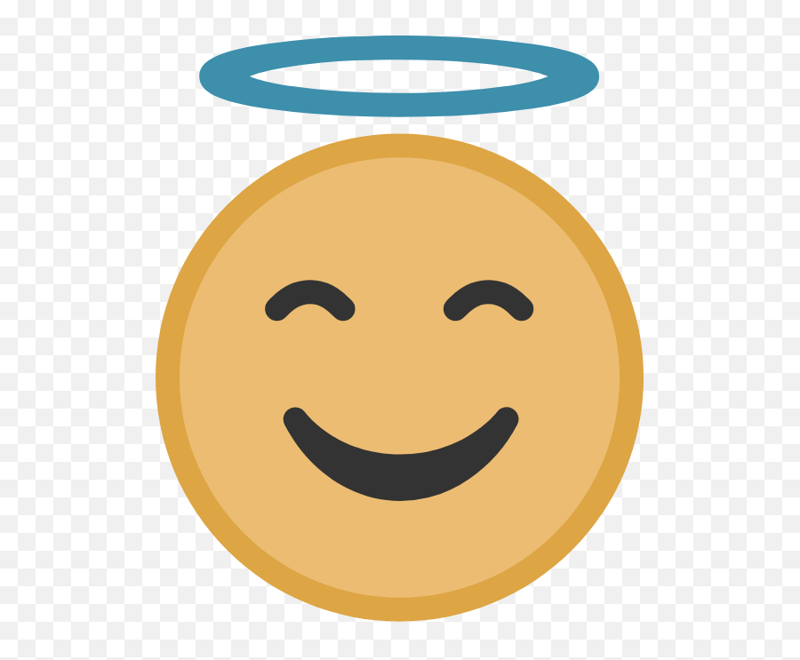 Yellow Angel Face Graphic - Keychain Emoji,Angel Emoji