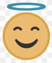 Yellow Angel Face Graphic - Keychain Emoji,Angel Emoji